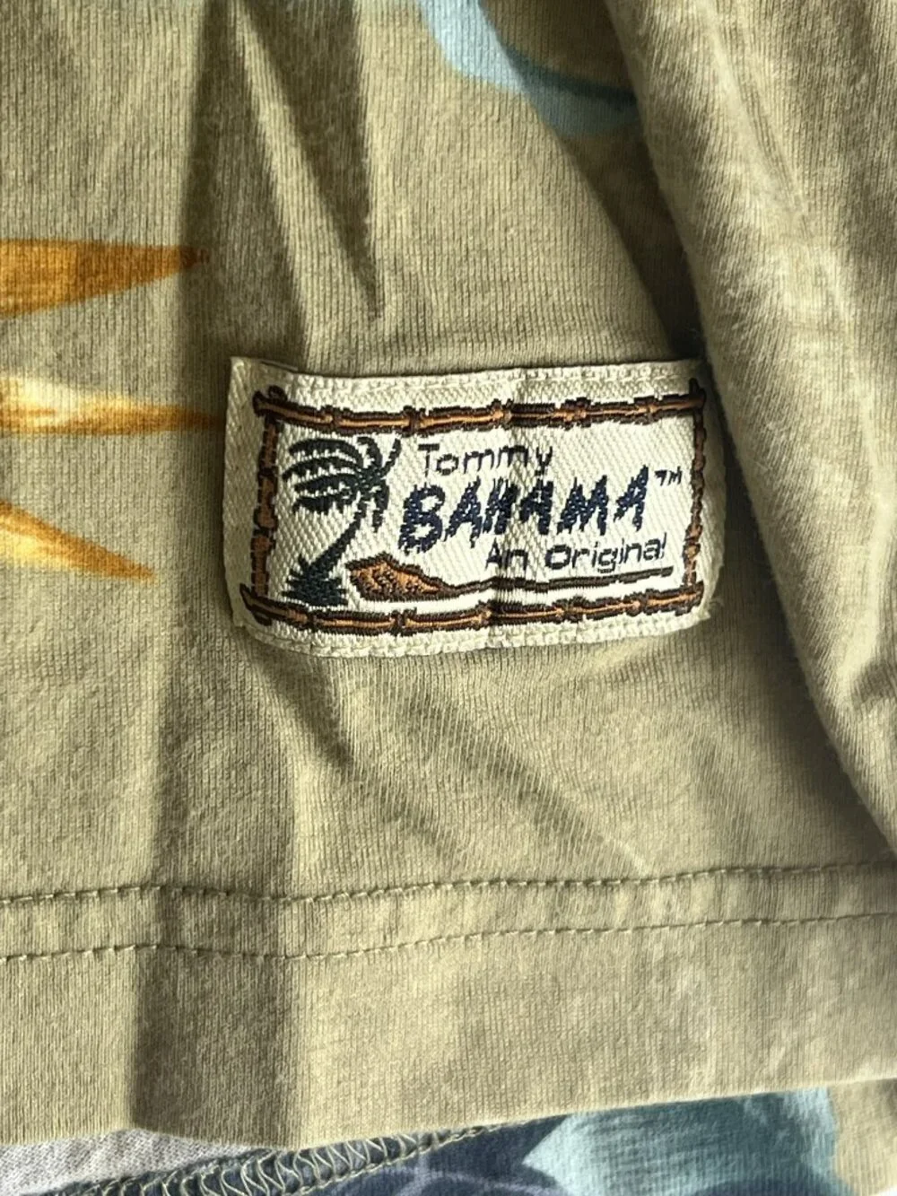 Vintage Tommy Bahama Tropical Bird of Paradise Print Polo‎ Shirt Men's Large